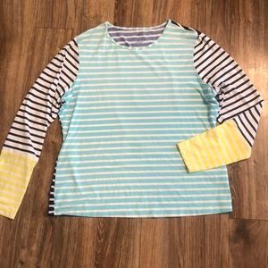 Lands End Rash Guard Long Sleeve Women’s Large